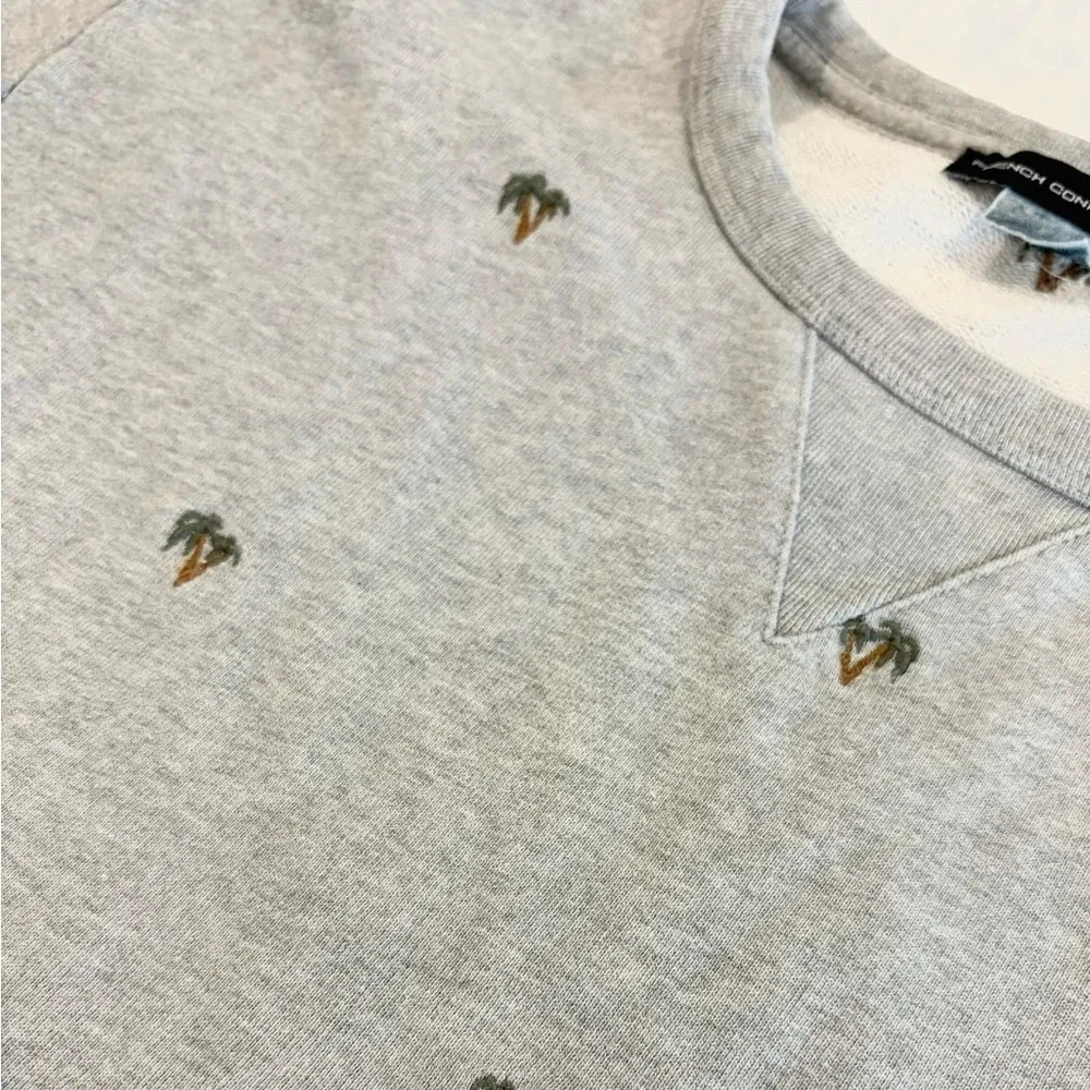 French Connection | Palm Tree Party Sweatshirt | Sz M - Picture 3 of 6